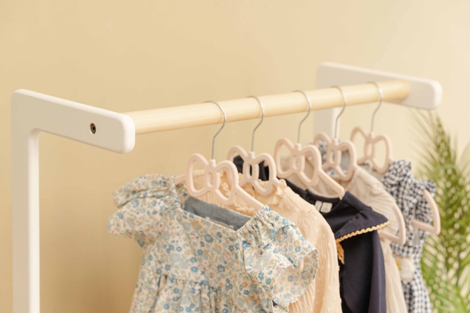 detail of clothing rack taken by Vienna,Virginia product photographer