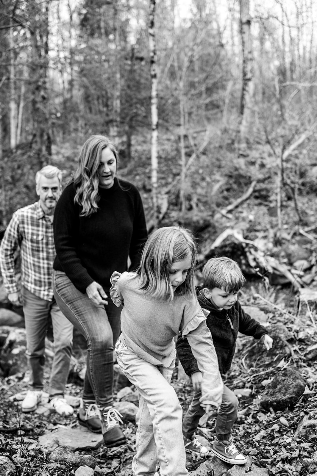 A quiet parent child photo west hartford captured in a documentary-style family photography session.