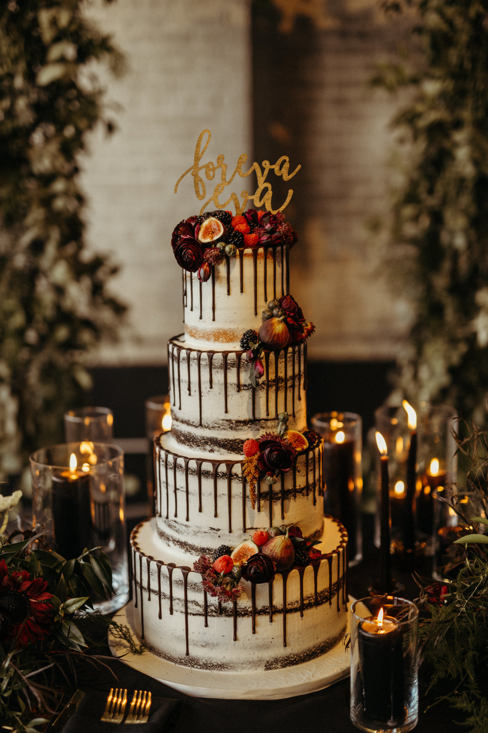 Moody Gothic Wedding Cake Decor Ideas Til Death