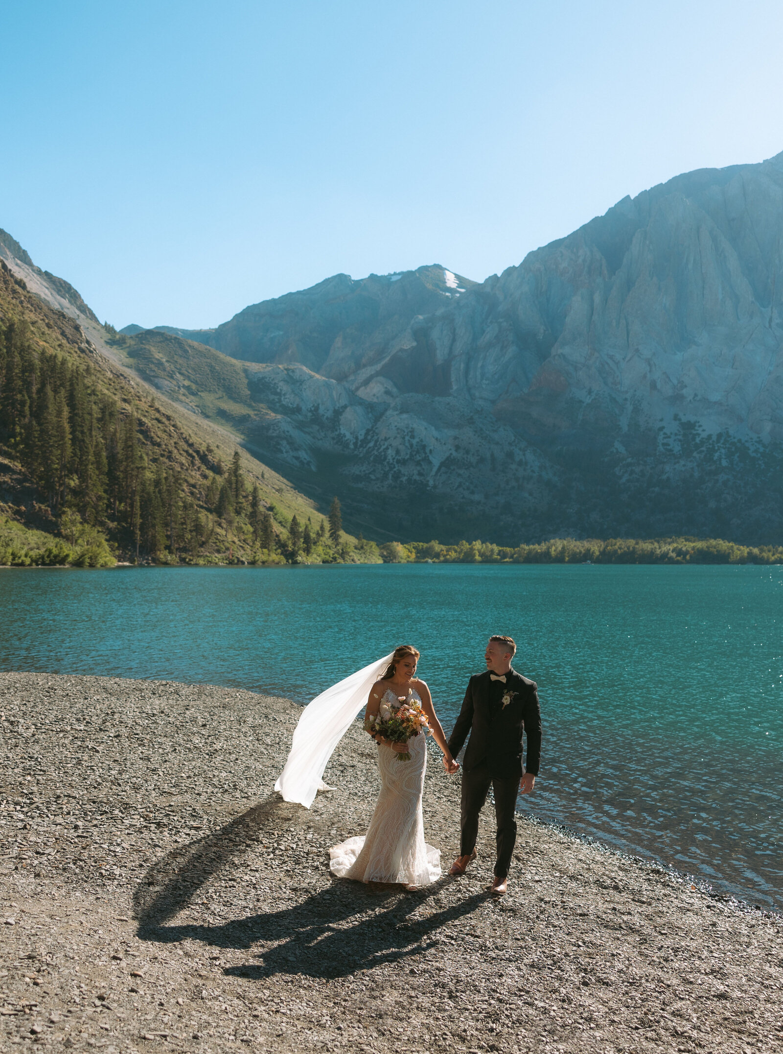 Anne&Josh Mammoth Lakes Wedding 11-26-22 Jenney&Alex Lake Tahoe Beach-3
