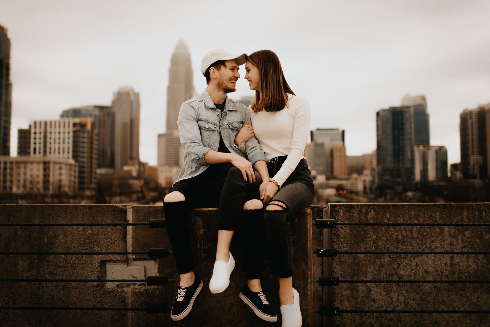 Couples Photography Charlotte NC Urban Downtown Photoshoot