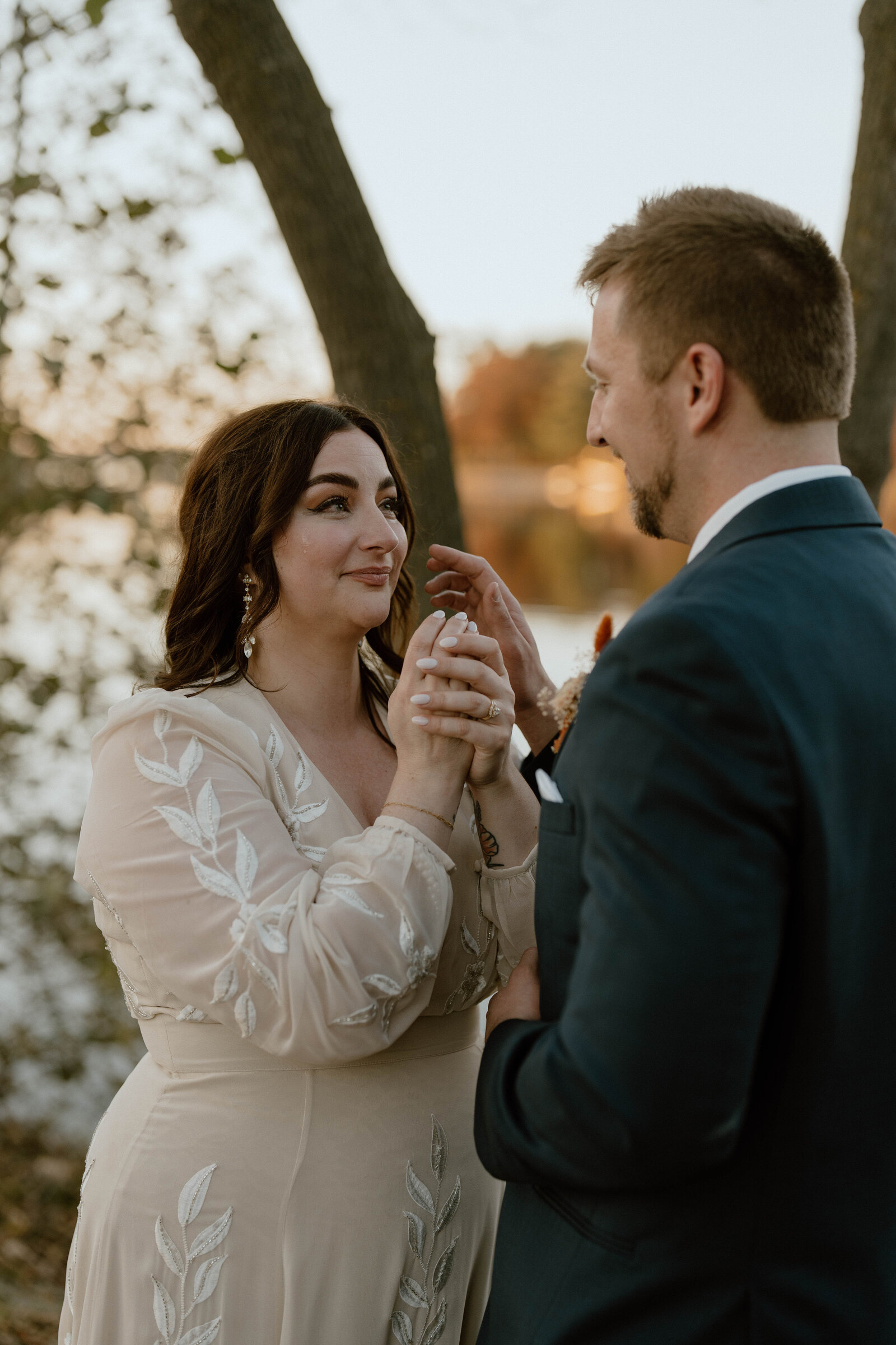 Intimate wedding Rib Mountain State Park Rothschild Pavilion Wausau WI Kris + Luke-136