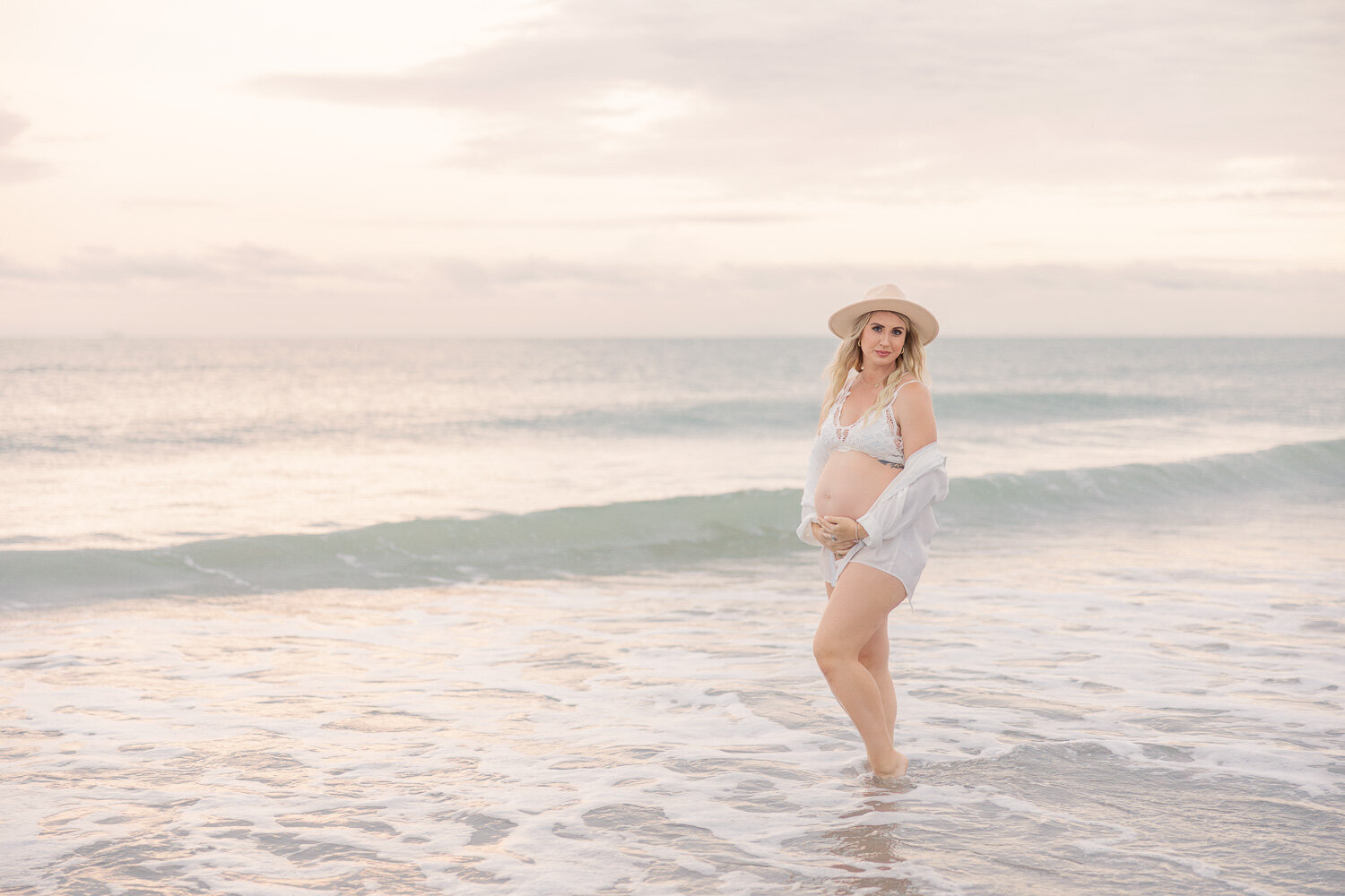 cocoa beach maternity photos