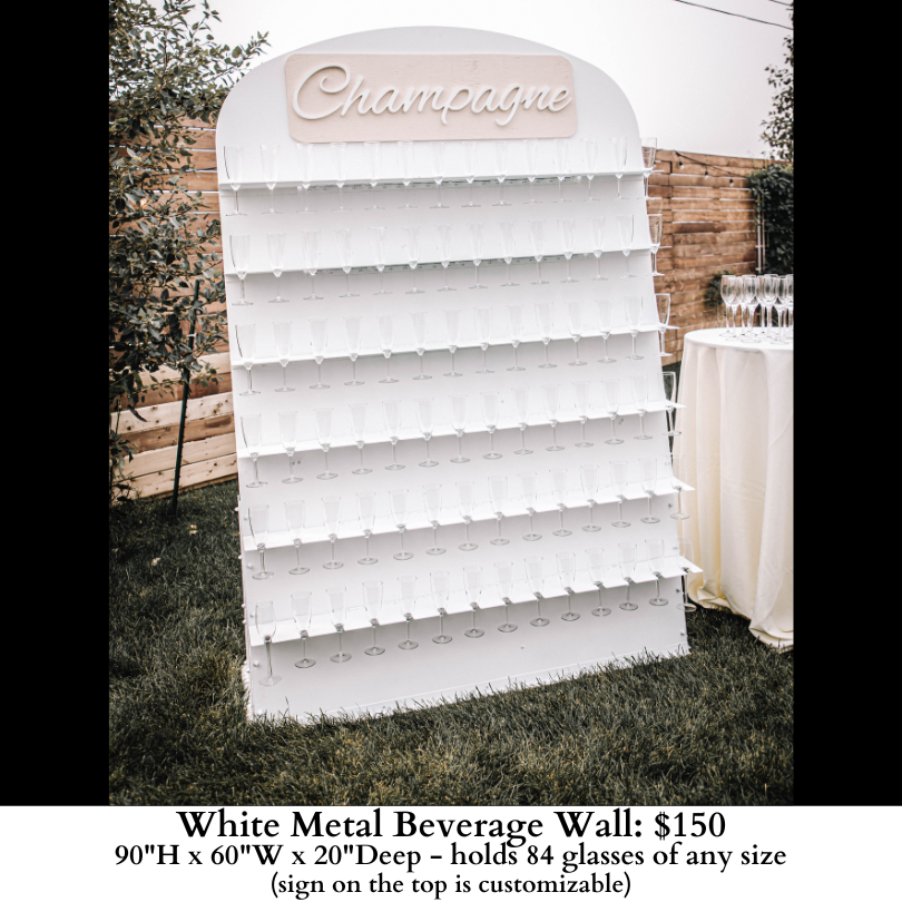 White Metal Beverage Wall-1023