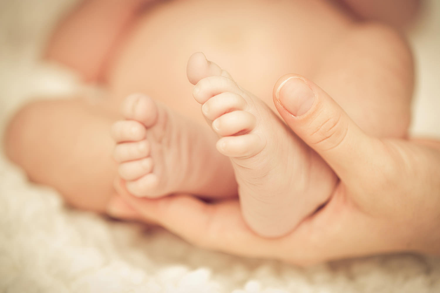 san diego newborn photographer | newborn feet with parents holding them