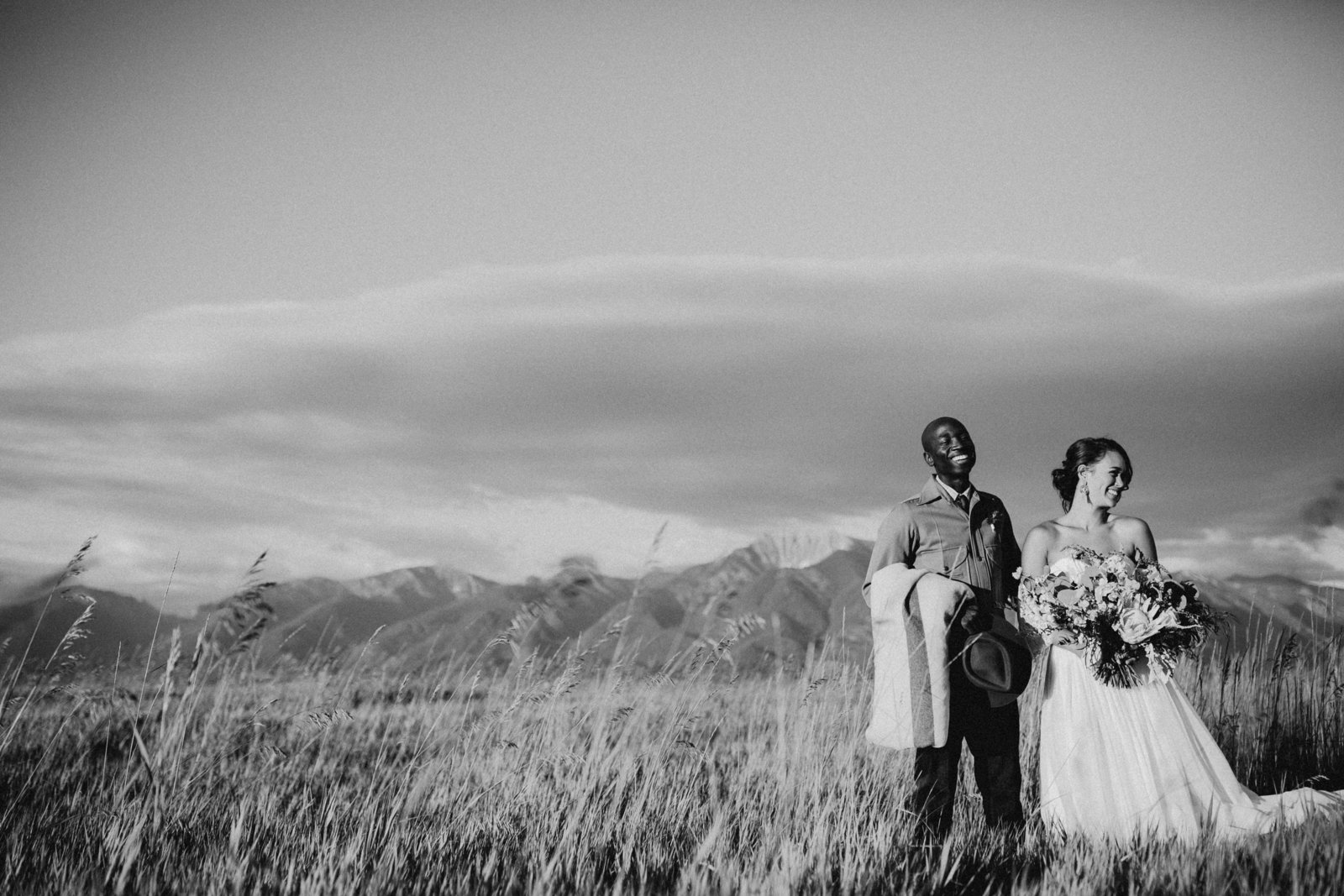 Models photographed for a boho styled wedding shoot in Montana, photographed by Sweetwater.