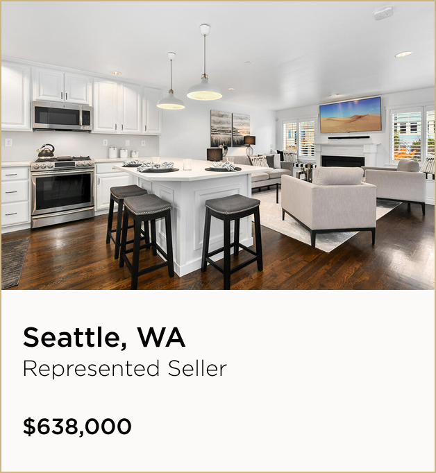 Seattle, WA $638,00 Represented Seller