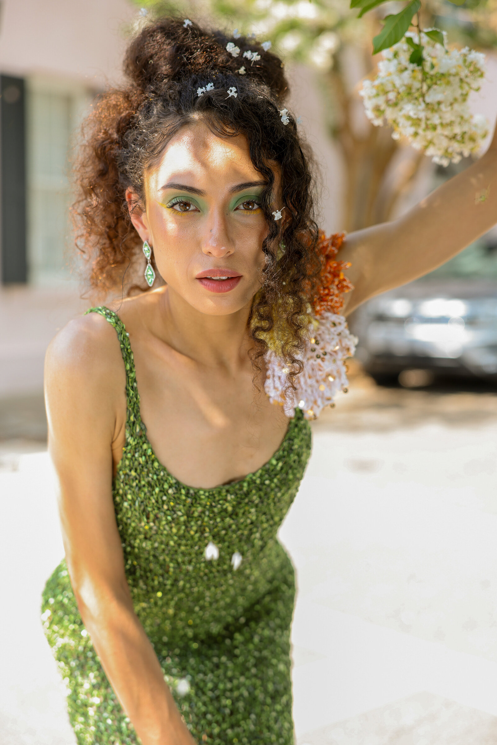 CINÉ fashion editorial, green story, Charleston