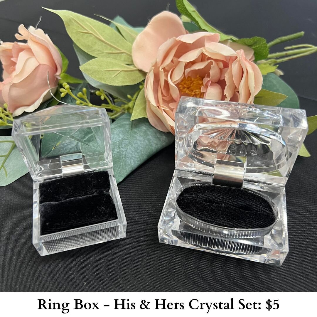 Ring Box-His & Hers Crystal Set-403