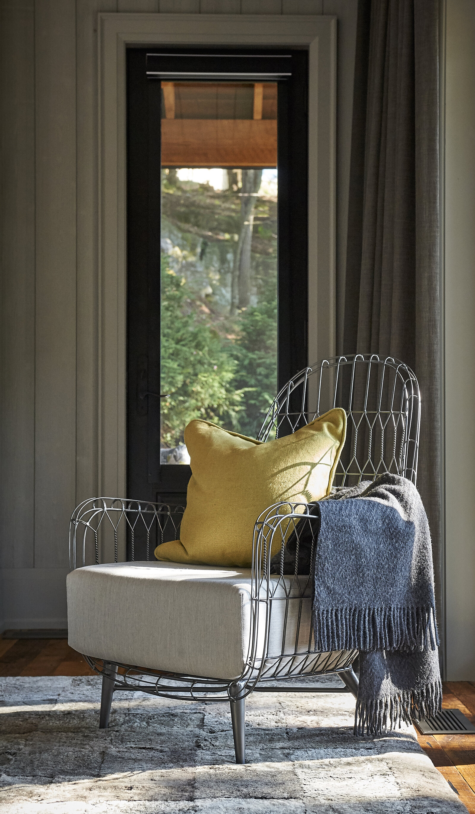 011-Port Carling-Cottage-Bedroom-Rustic-Chair