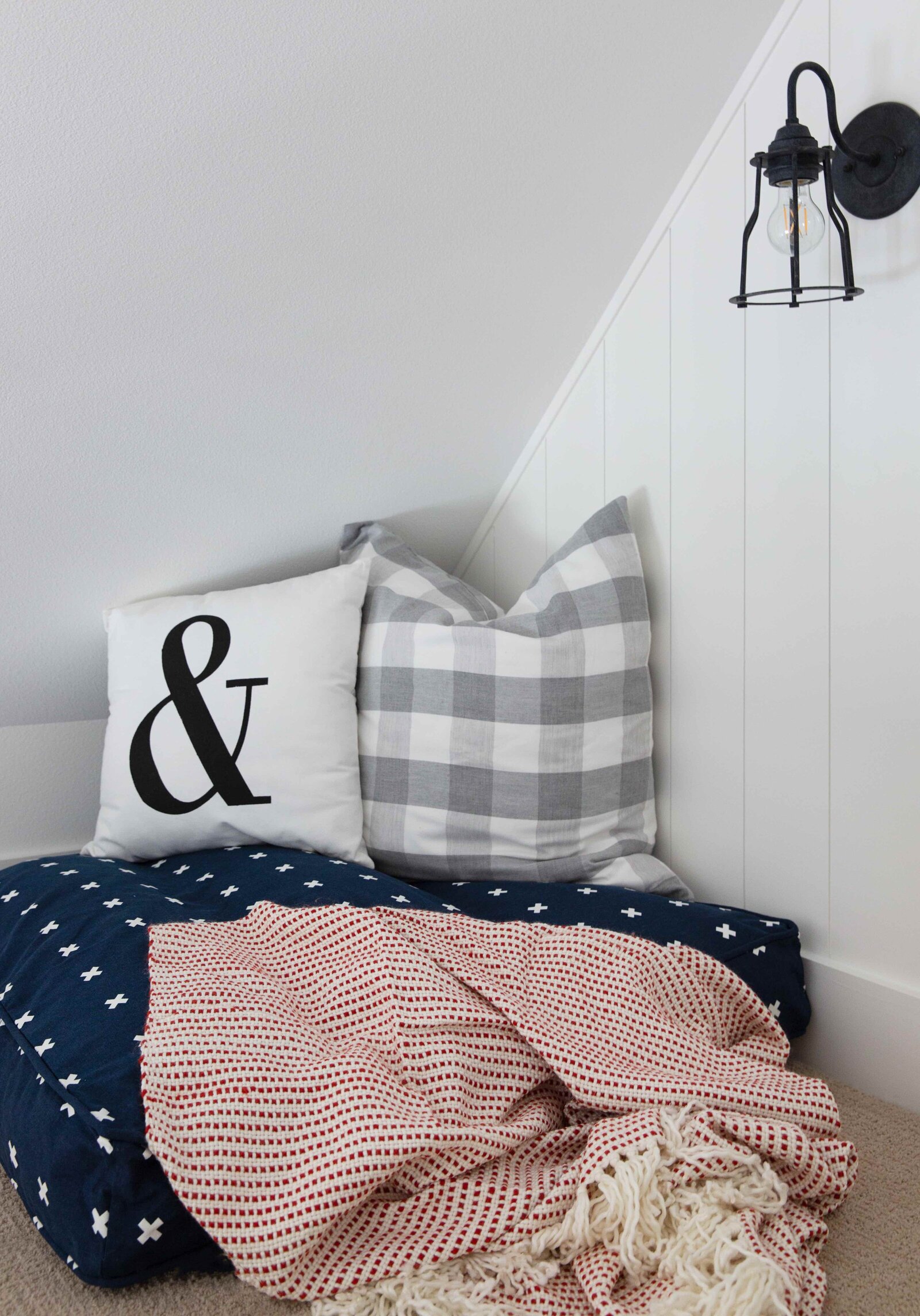 Kids Reading Nook Loft with Pillows