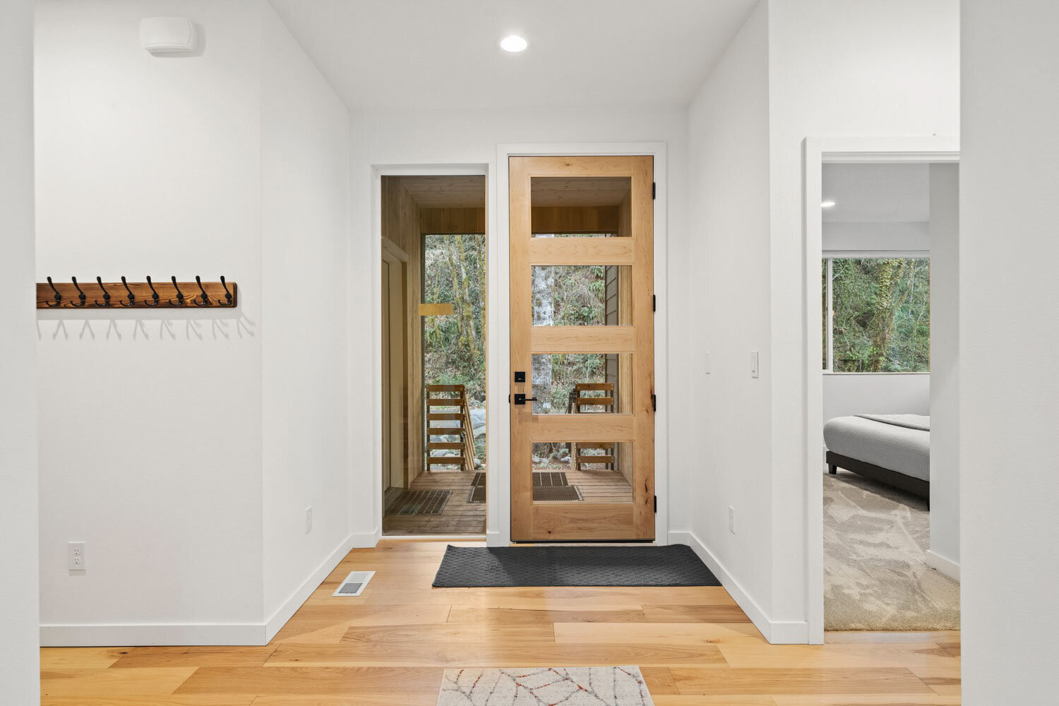 Elegant door at the cabin