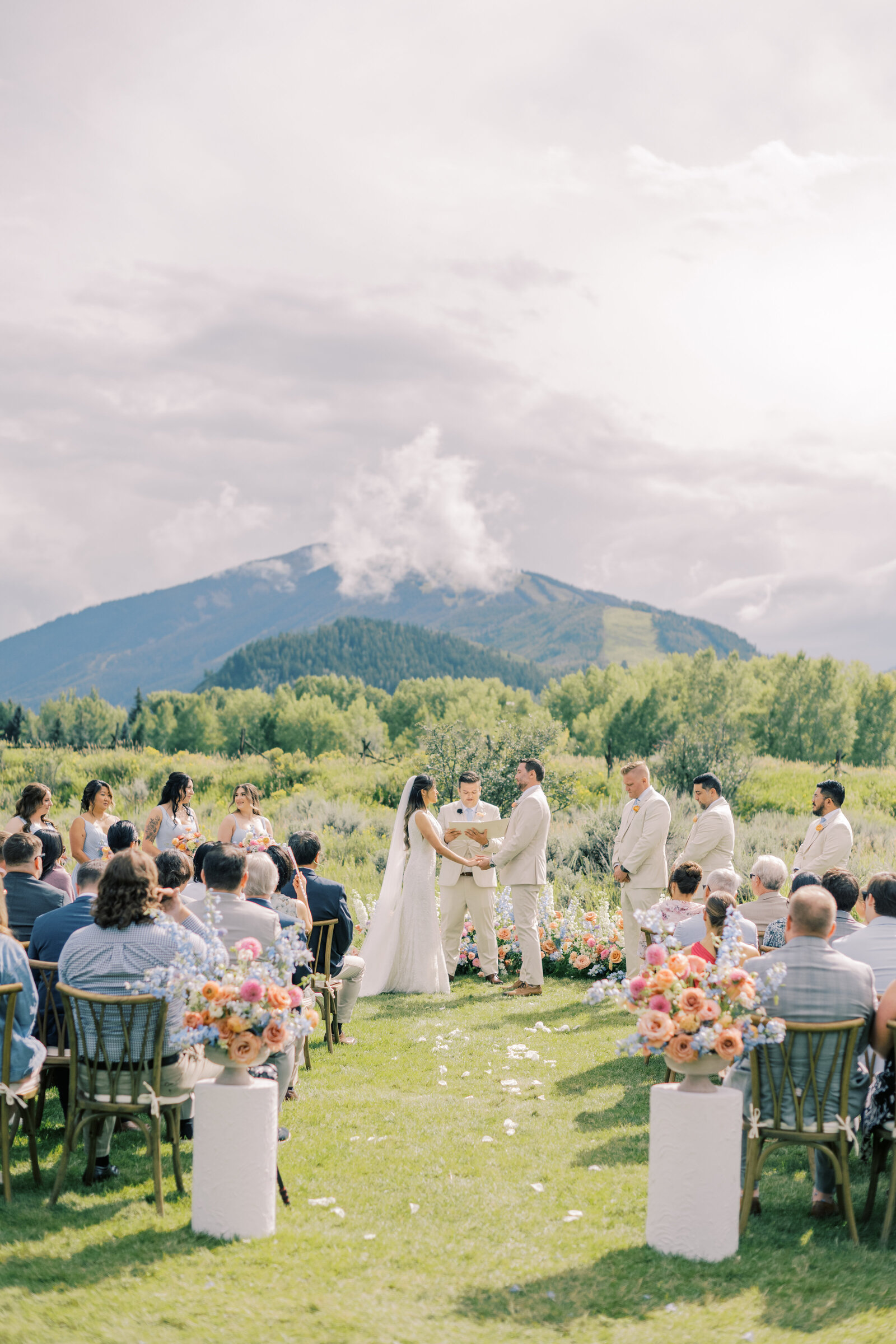 Bridgerton-Inspired Aspen, Colorado summer wedding