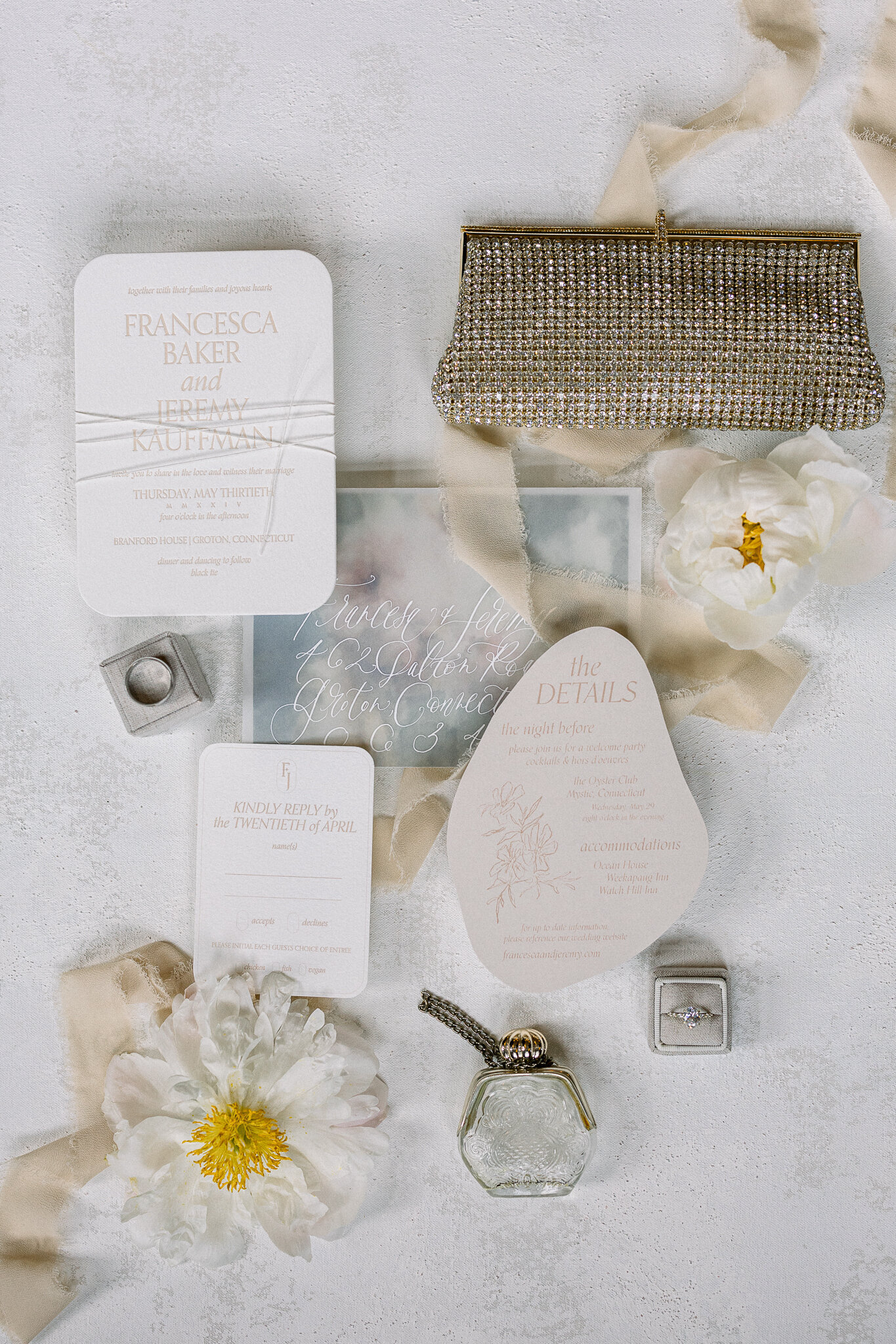 wedding flatlay
