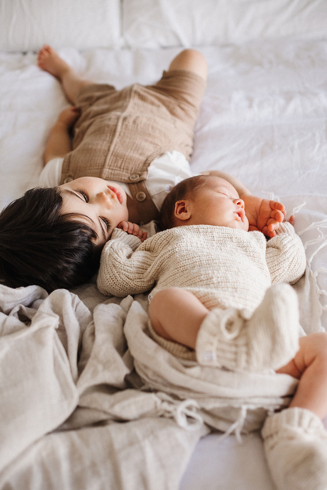 sibling newborn photo