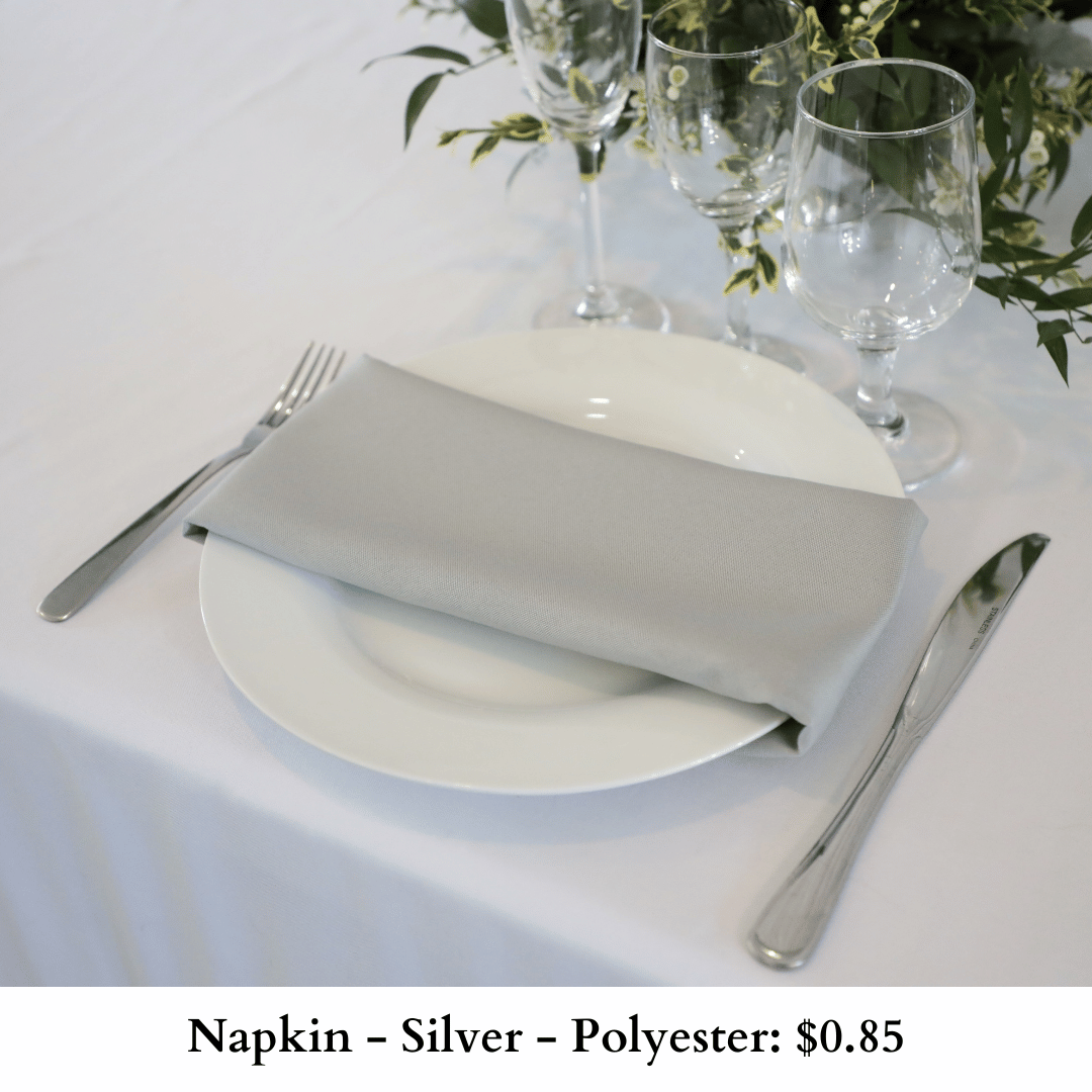 Napkin-Silver-Polyester-591