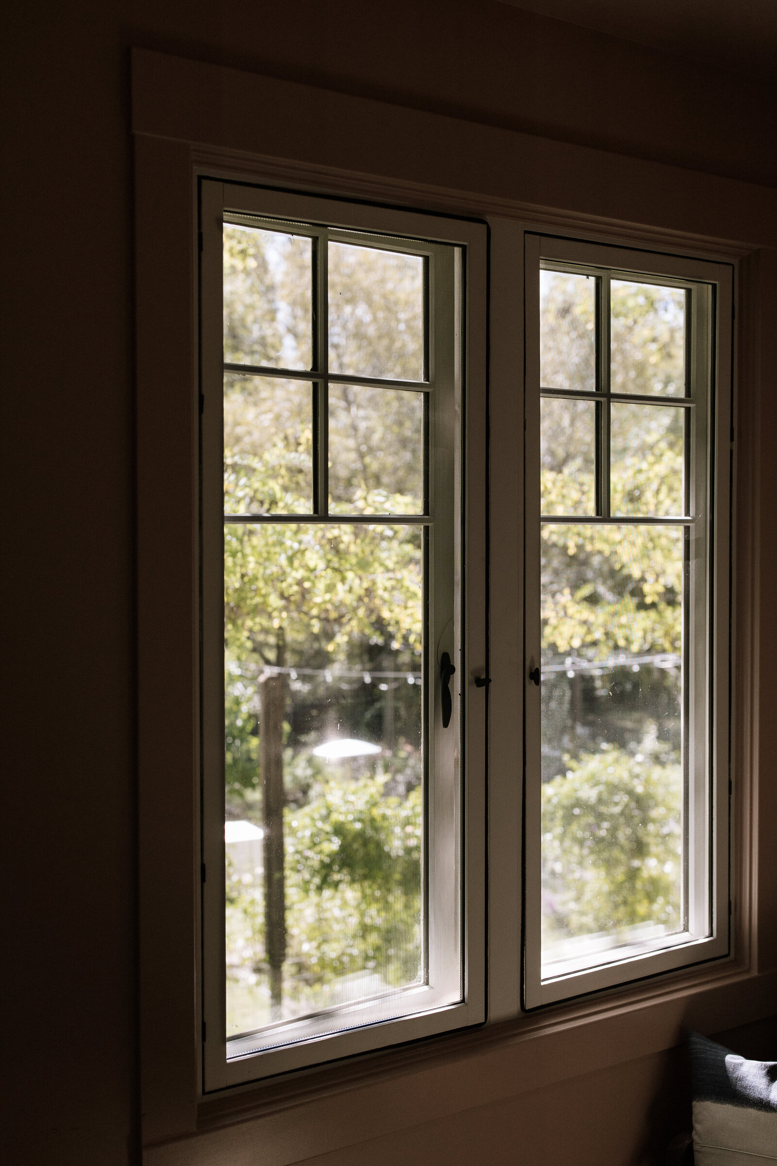 Exterior view of Dawn Ranch cottages and gardens in Guerneville during intimate wedding in Northern California