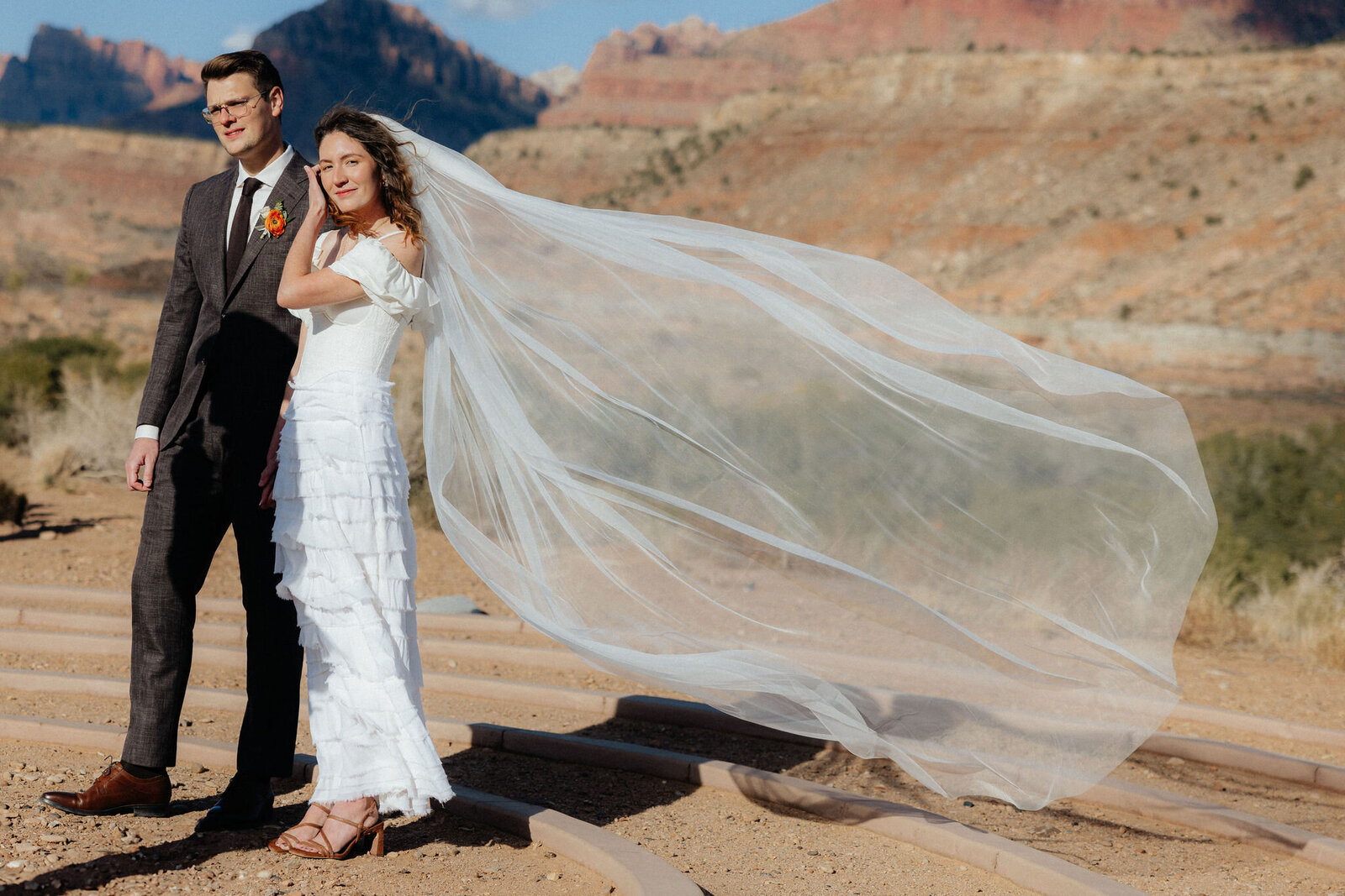 Red rock adventure elopement photography in Utah’s unique landscapes