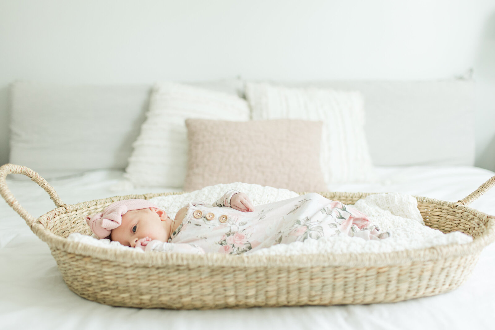 In home wellesley massachusetts newborn photography, bright and airy