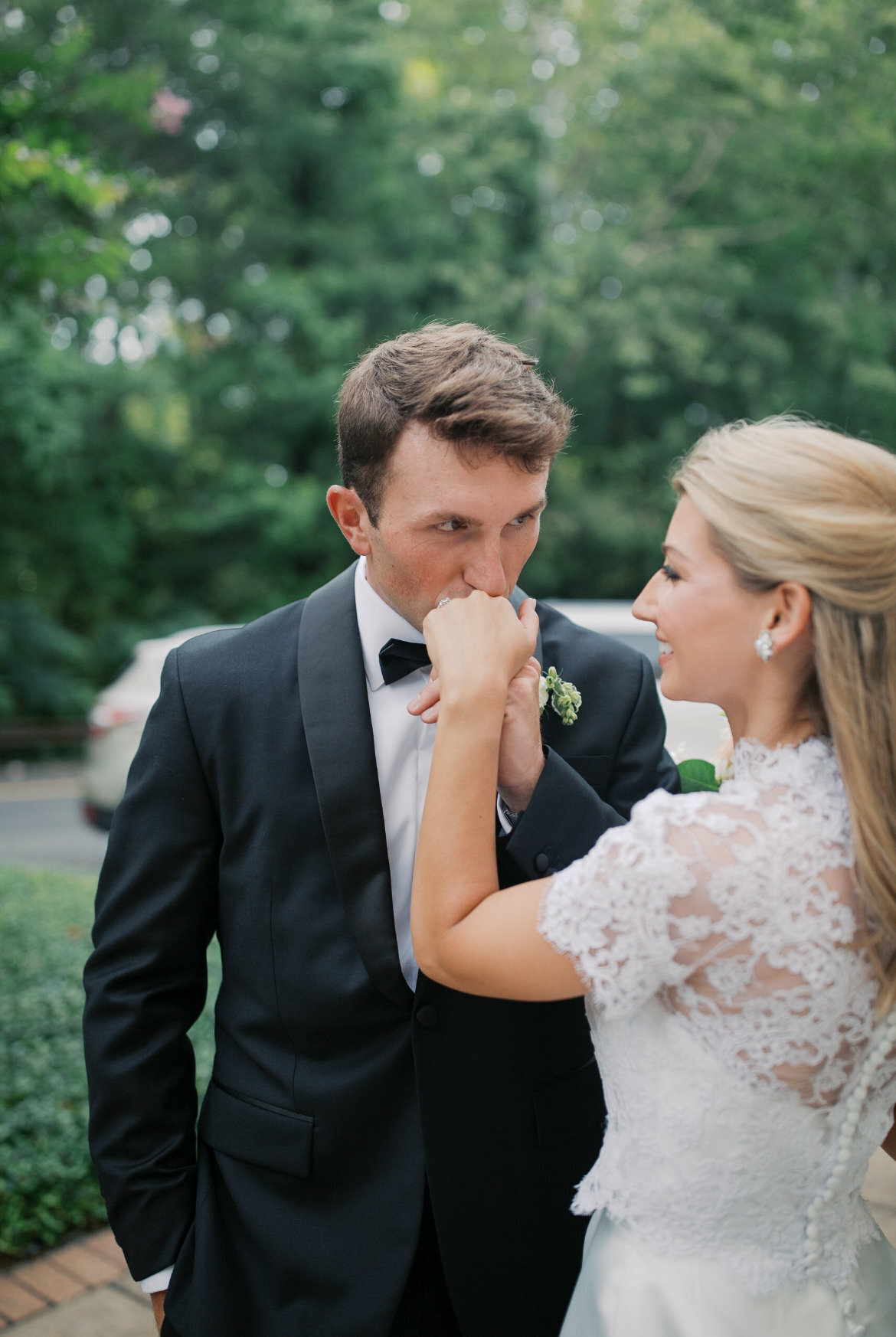 Alabama southern wedding photographer natural light outdoor ceremony film digital.