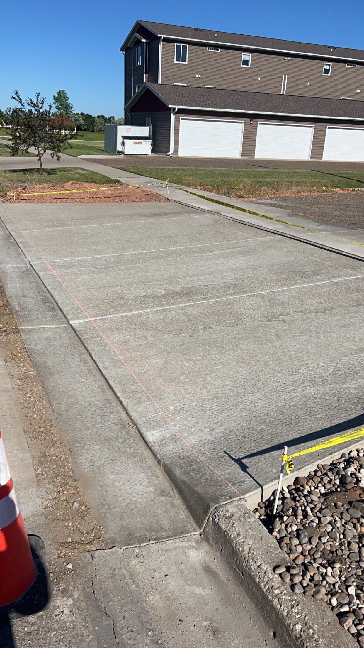 concrete apron