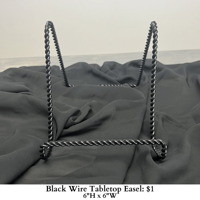 Black Wire Tabletop Easel-1078