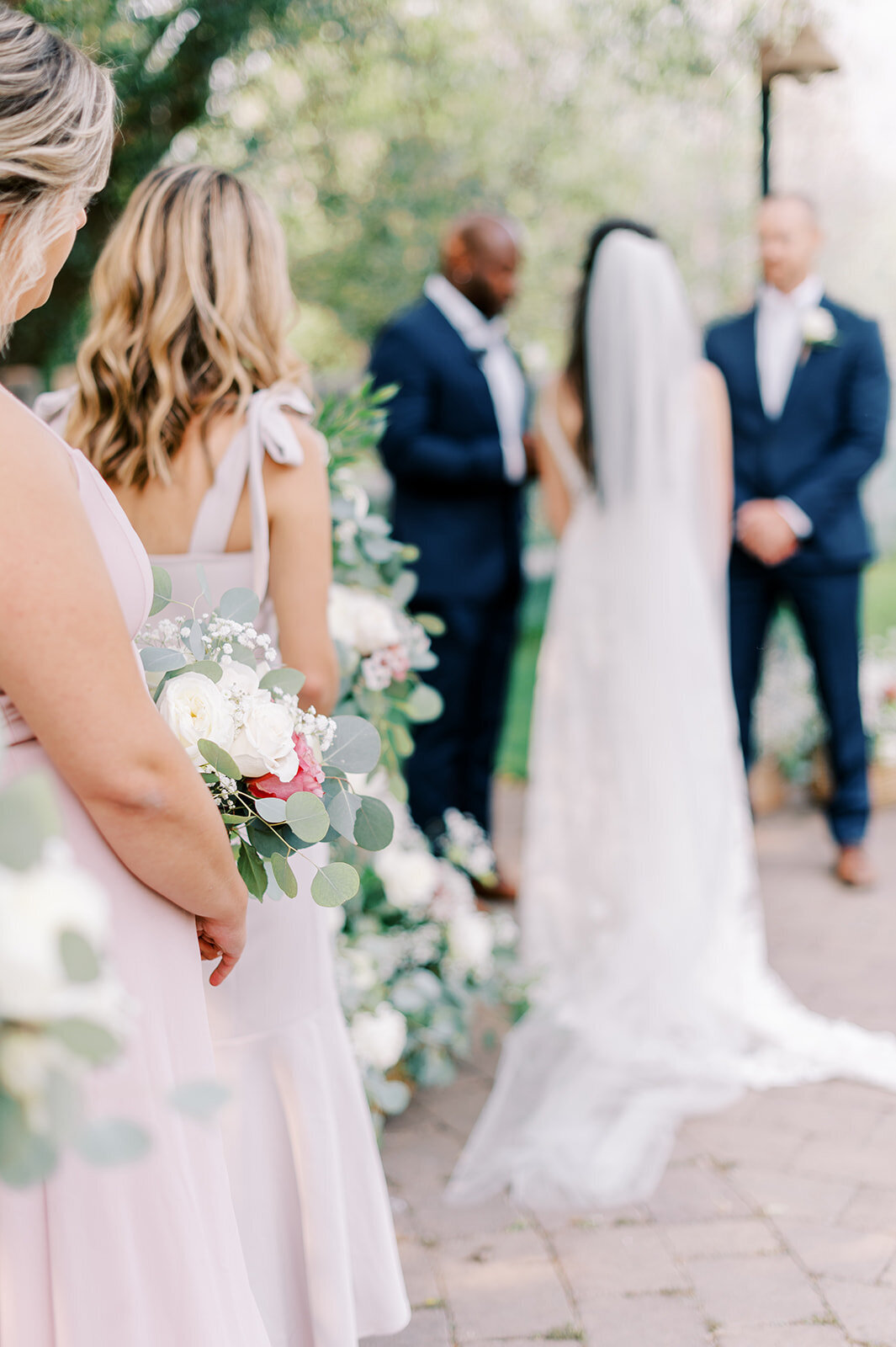 Wedding ceremony at Trail Creek Cabin Wedding taken by the Best Sun Valley Wedding Photographers