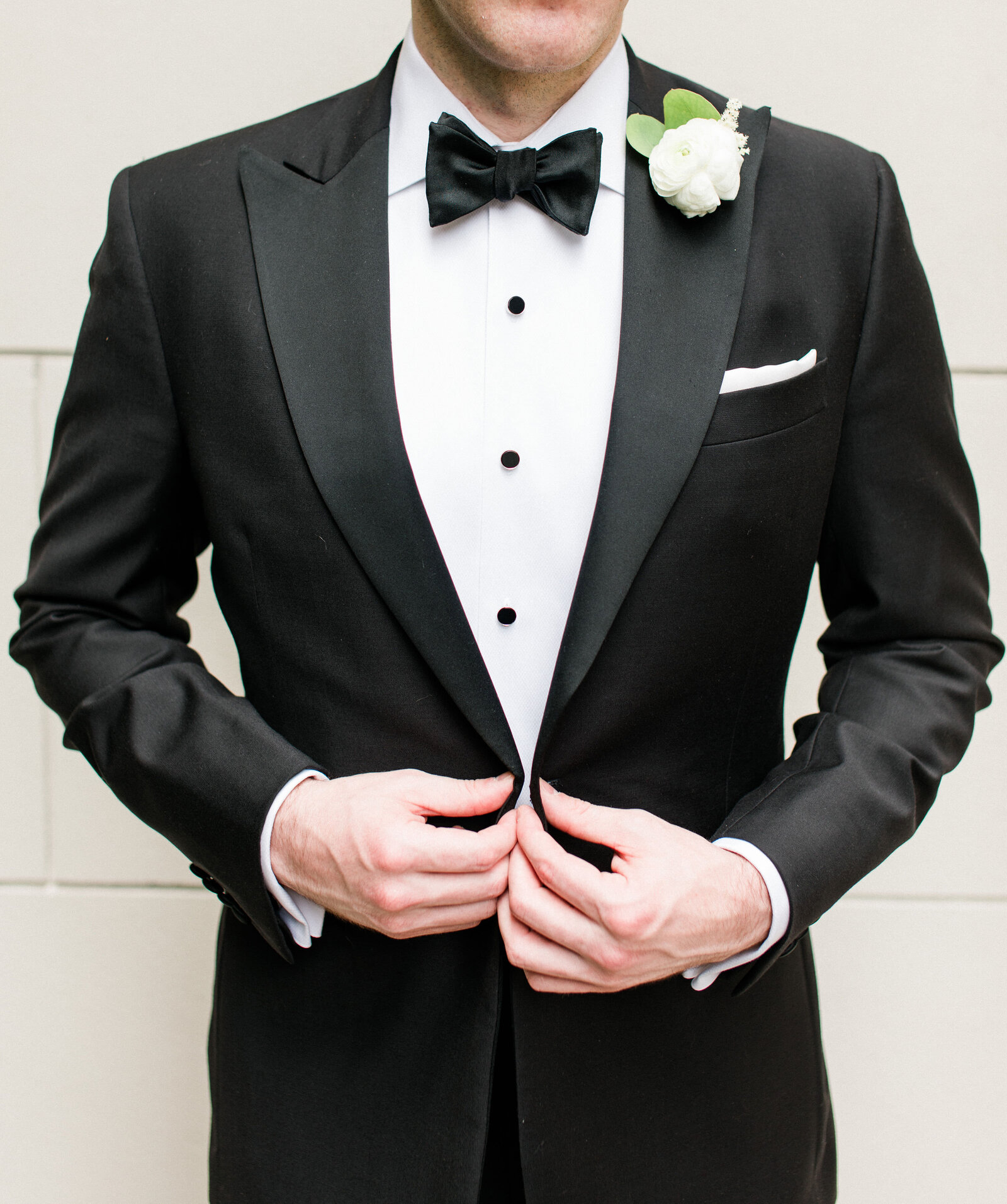 Groom in a tuxedo