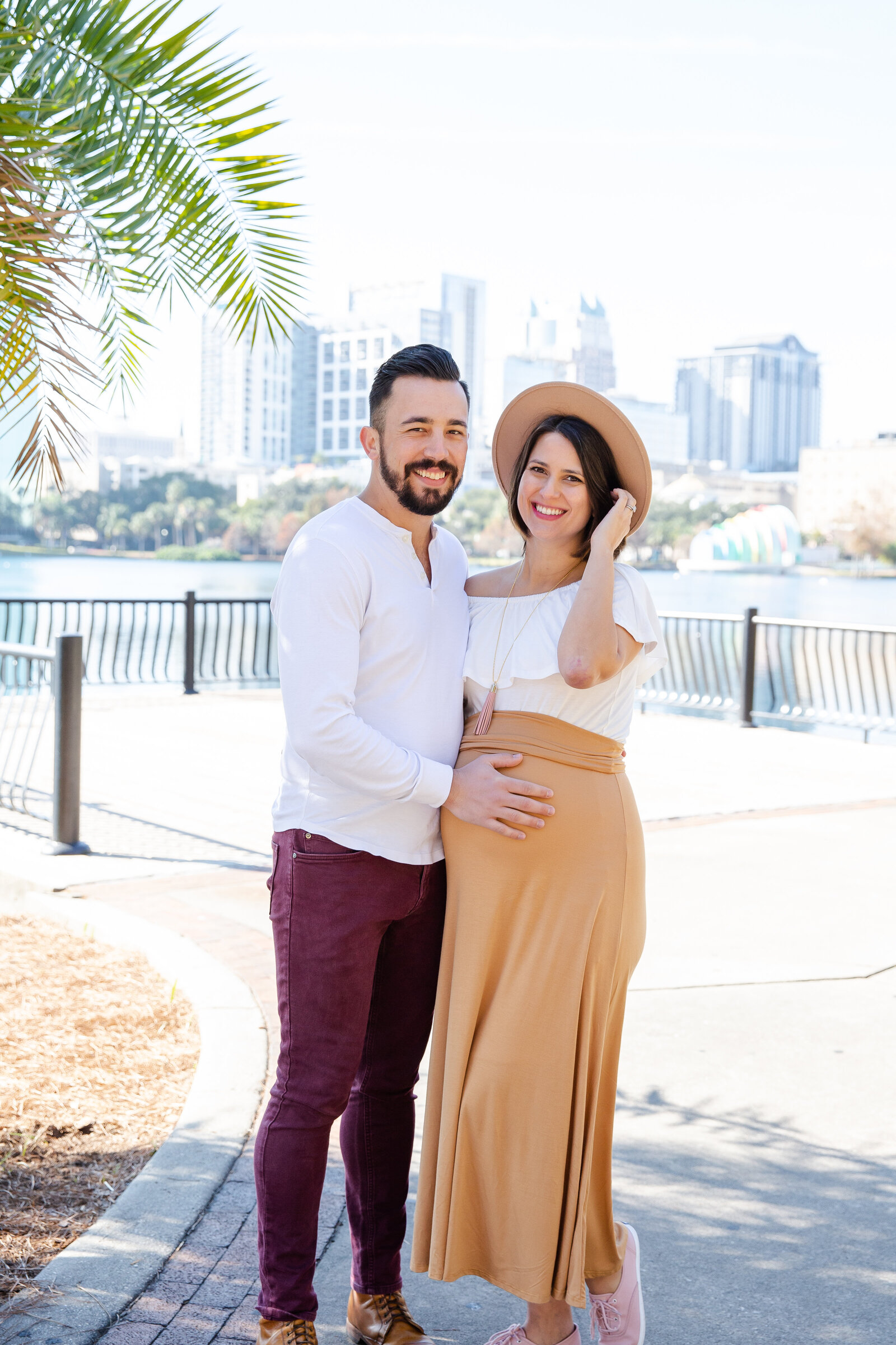 Husband and wife maternity shoot with RJP.