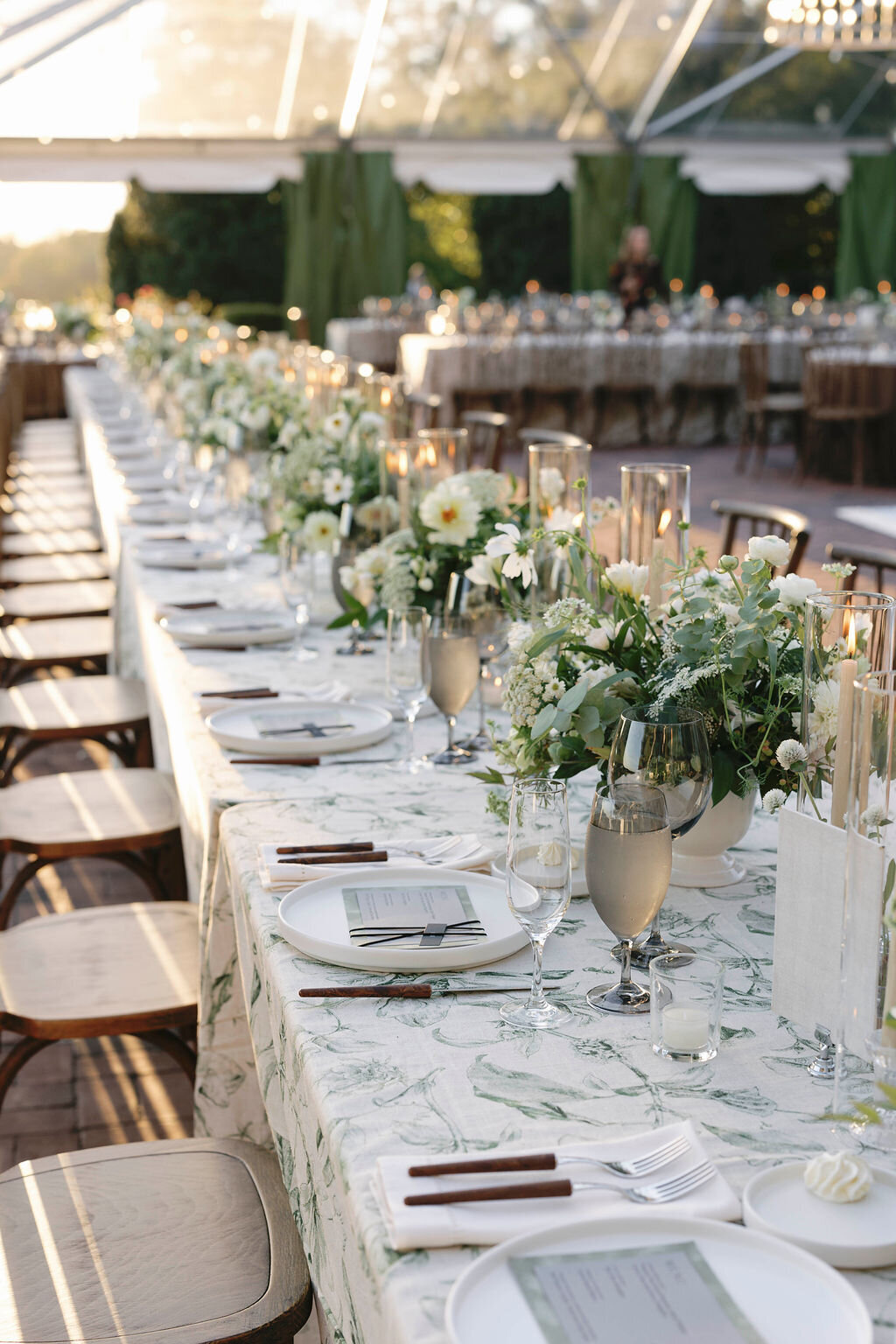 124Kate Campbell Floral Brittland waterfront tented wedding by Molly McManus photo