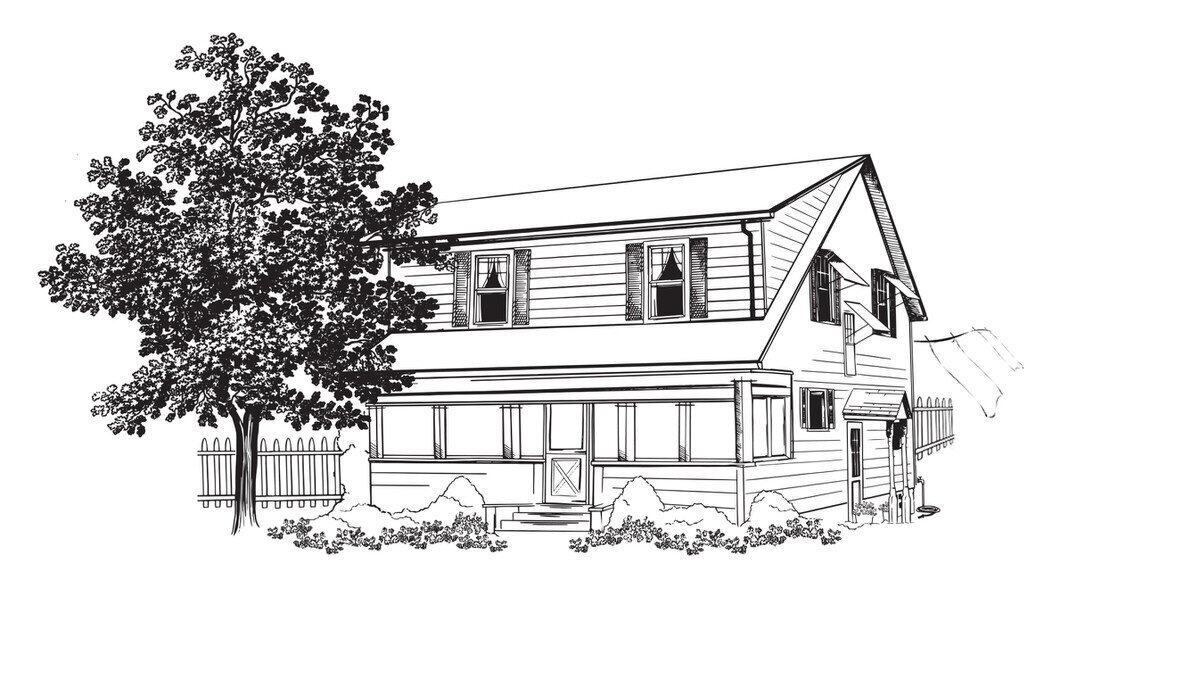 Kent Avenue Photography Home Picture Line Drawing
