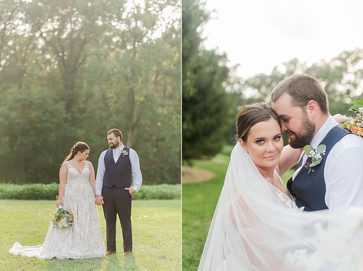 Navy & Rose Summer Backyard Wedding | Danvers, IL_0045