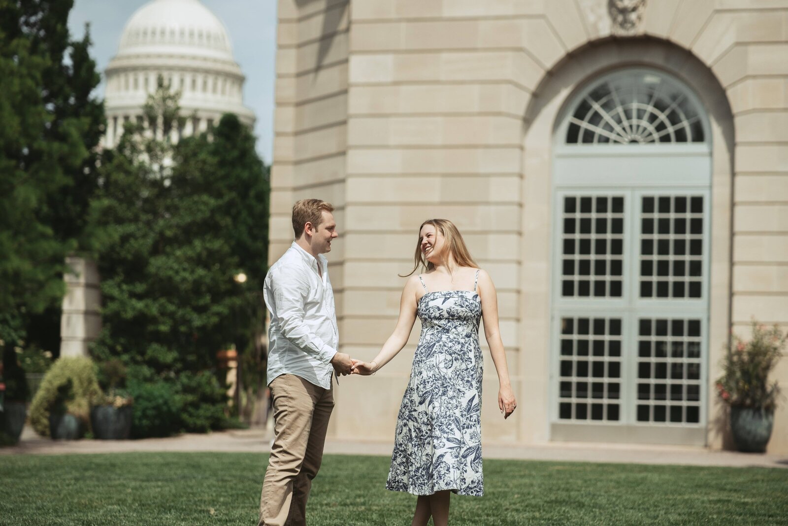 Garden engagement - Baltimore wedding photography