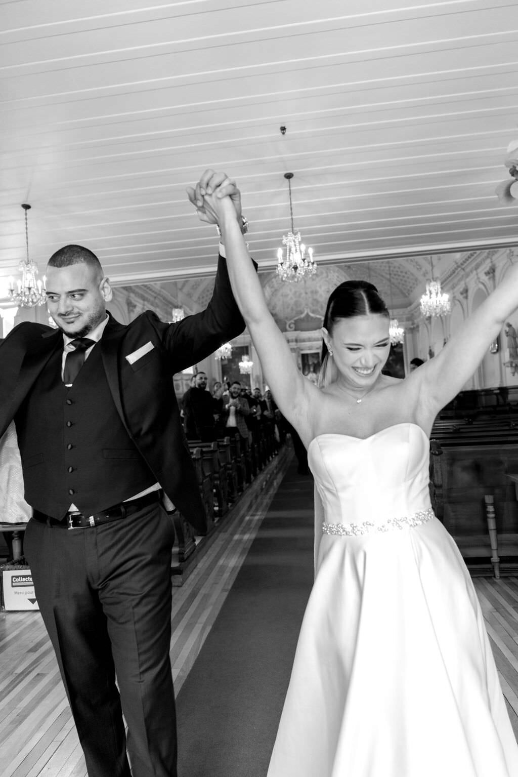 Luxury Wedding in Montreal | Church Ceremony Wedding day photos | Luxury moment photography | Montreal wedding photographer