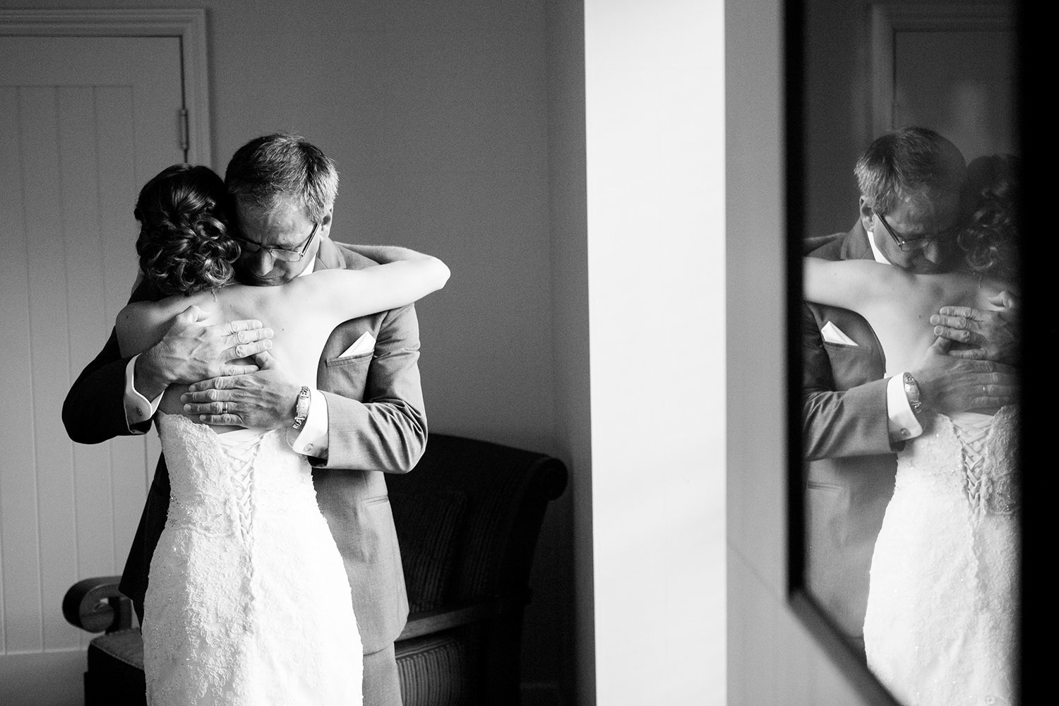 The Dana wedding photos emotional bride and father