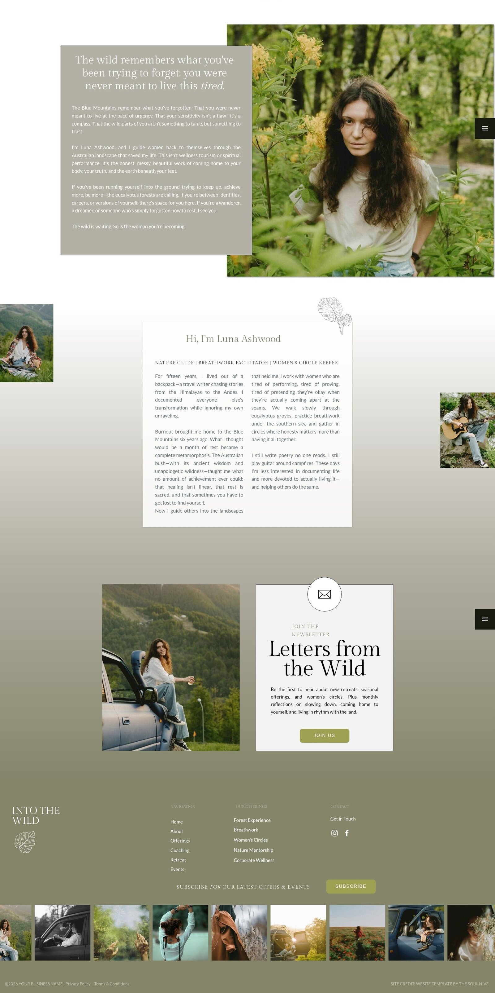 INTO THE WILD HOME 2 PAGE