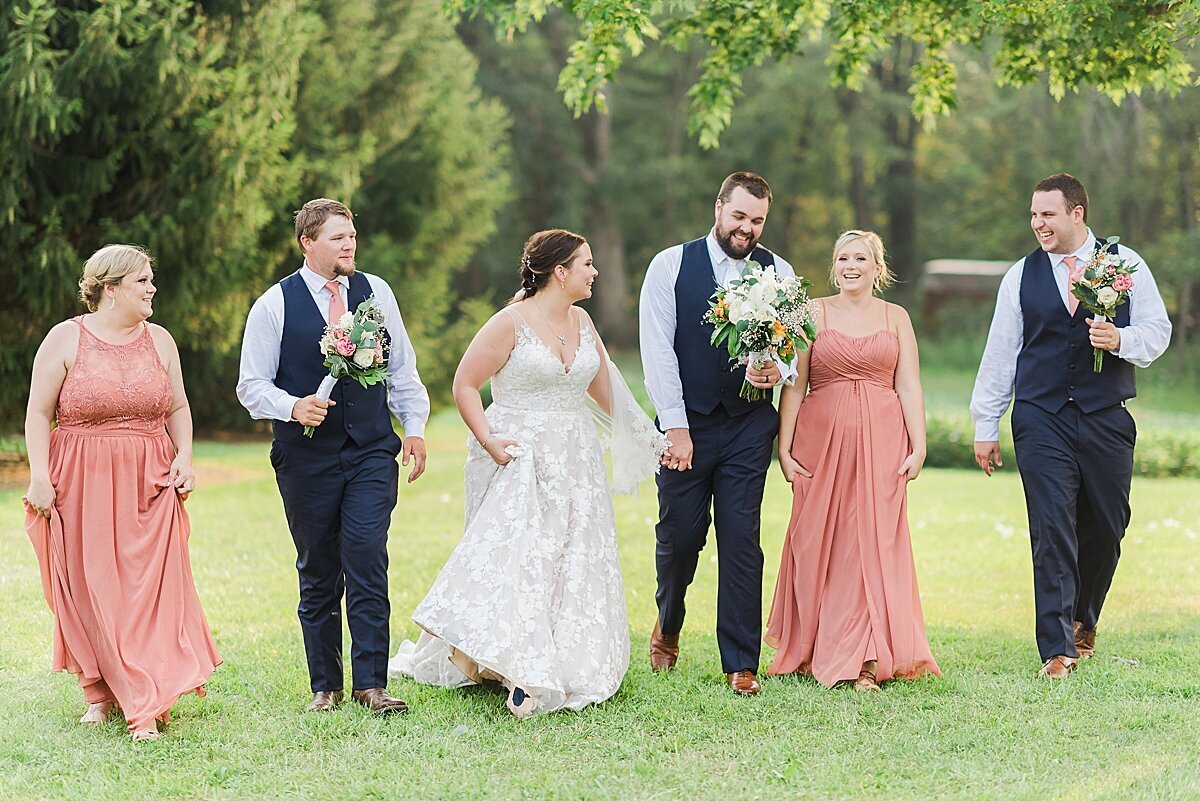 Navy & Rose Summer Backyard Wedding | Danvers, IL_0024