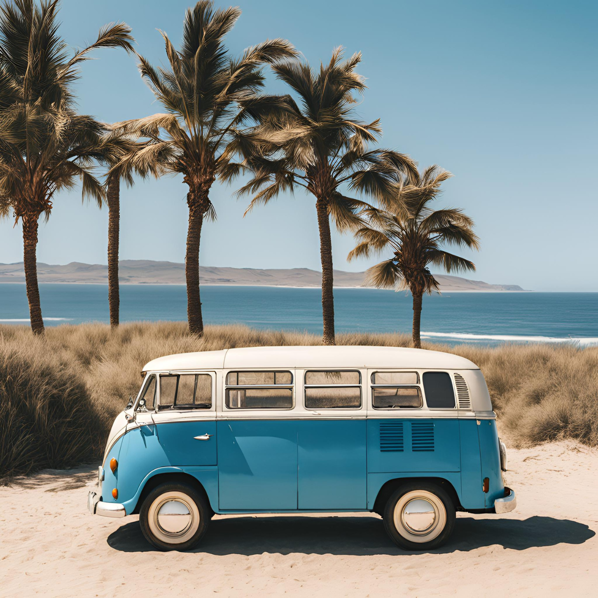 Blue bus