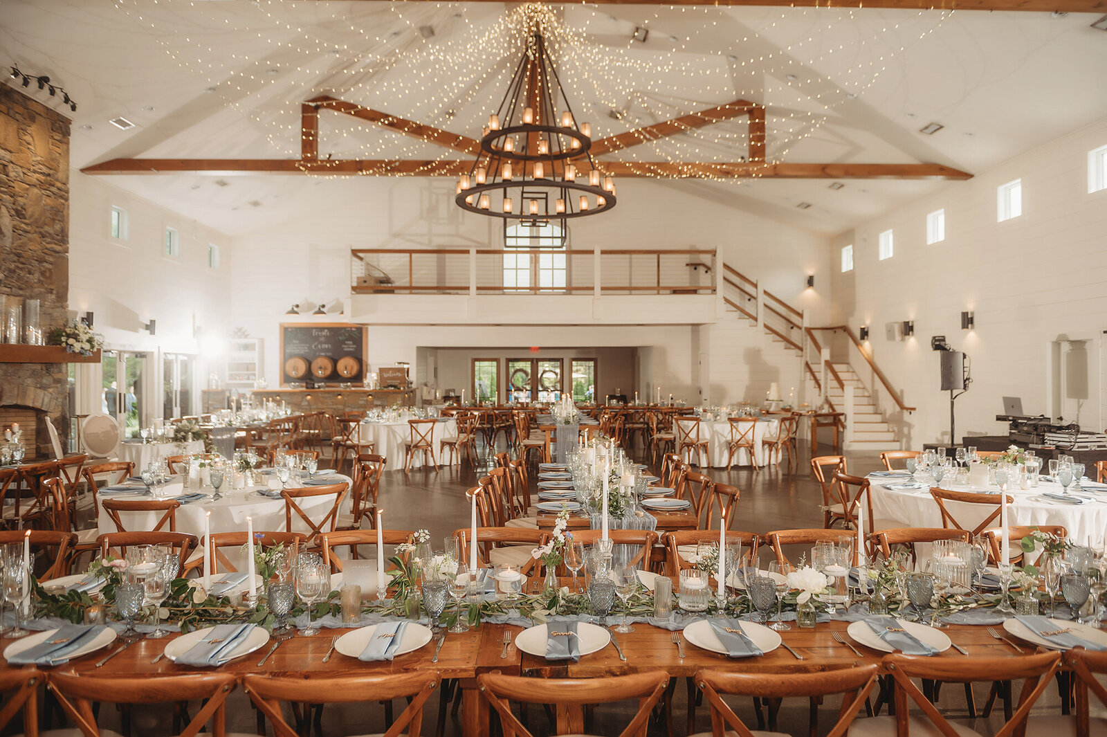 Reception details at Chestnut Ridge Events in Asheville, NC.