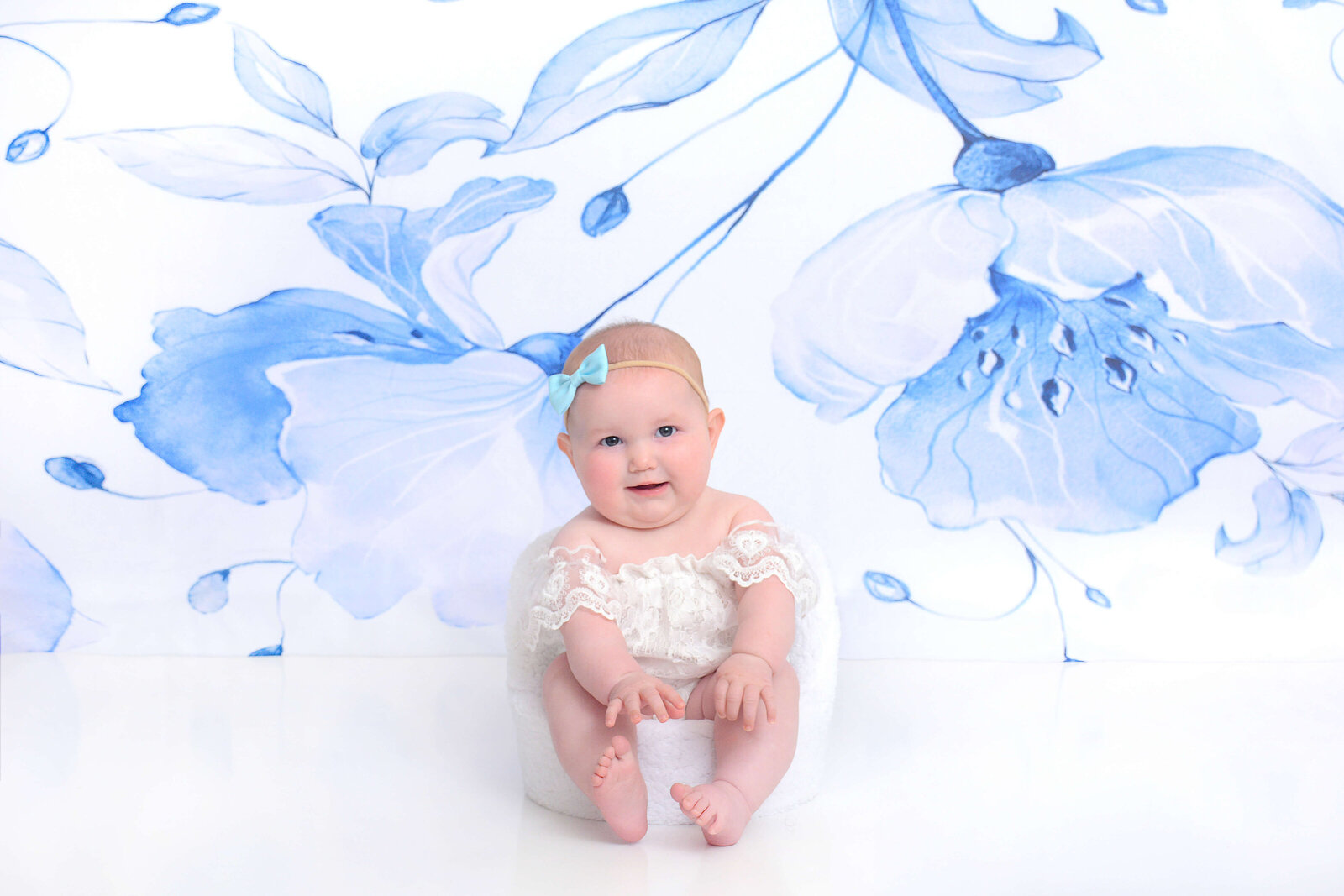 floral 1/2 birthday shoot