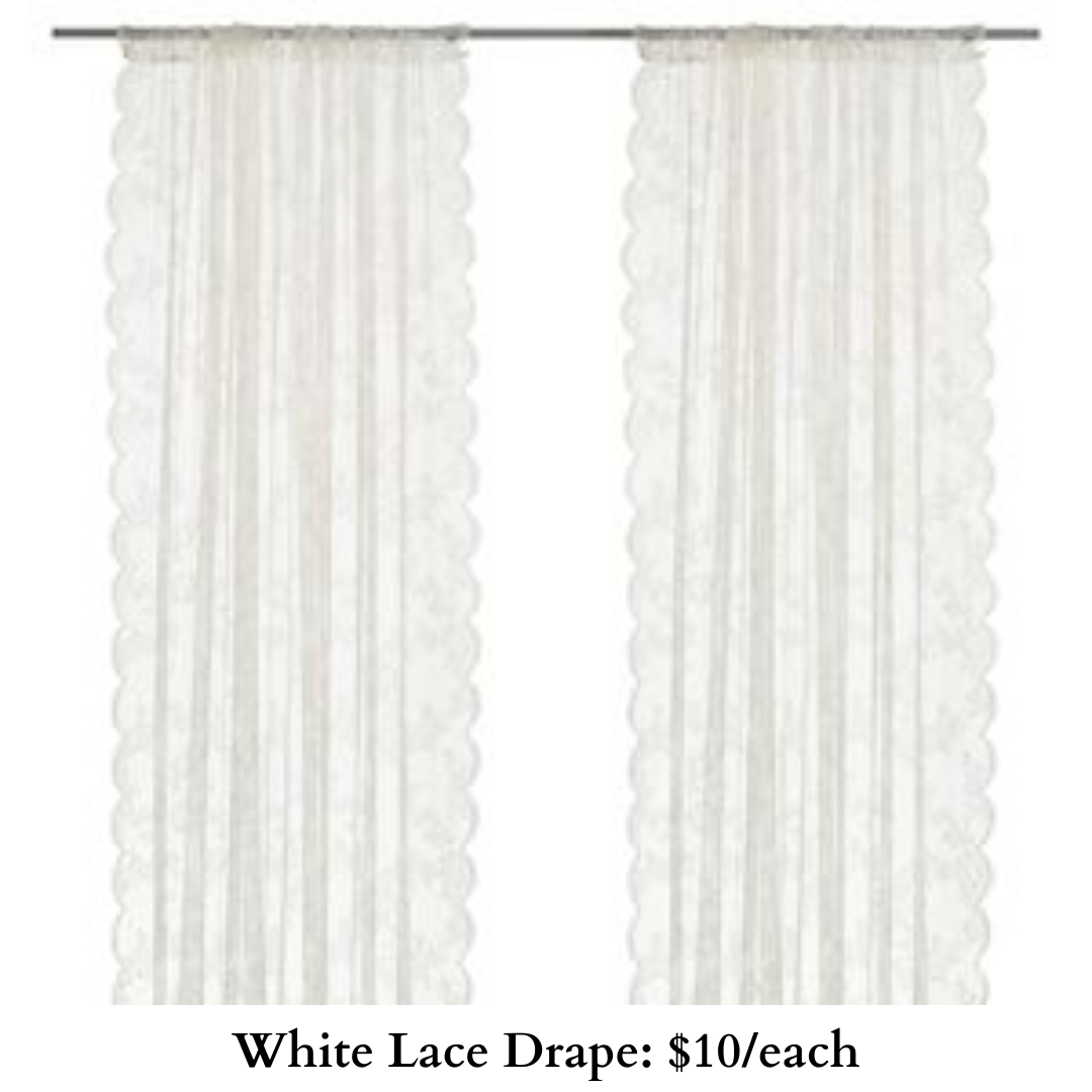 White Lace Drape-774