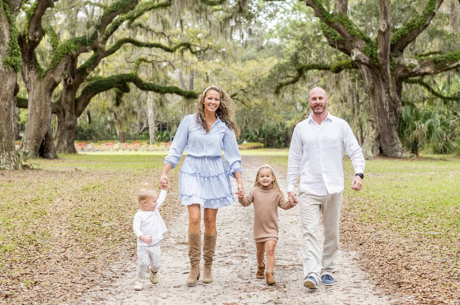 family at park in HHI SC