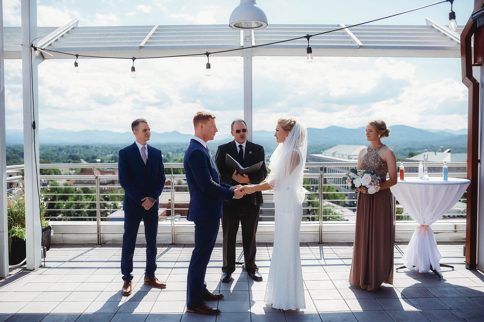 Micro Wedding at the Capital Club in Asheville, NC.