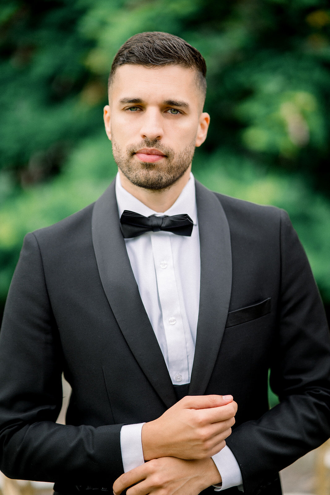 Classic Groom Portrait at Castle Leslie Wedding, Ireland