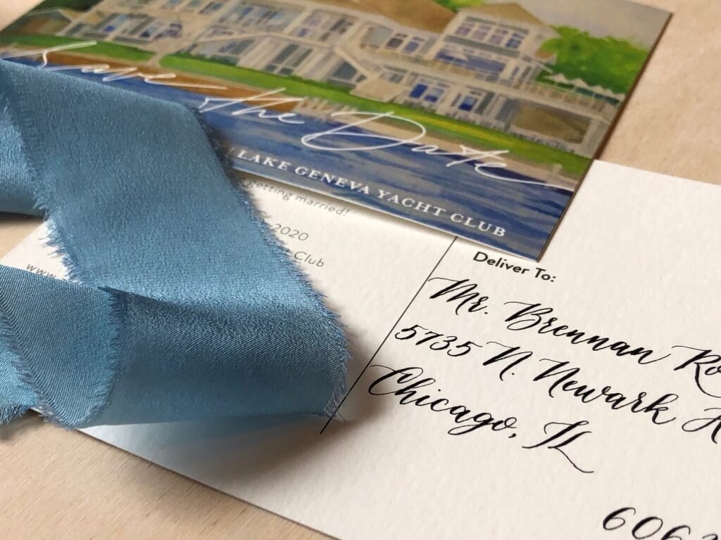 Calligraphy-wedding-invitation-postcards