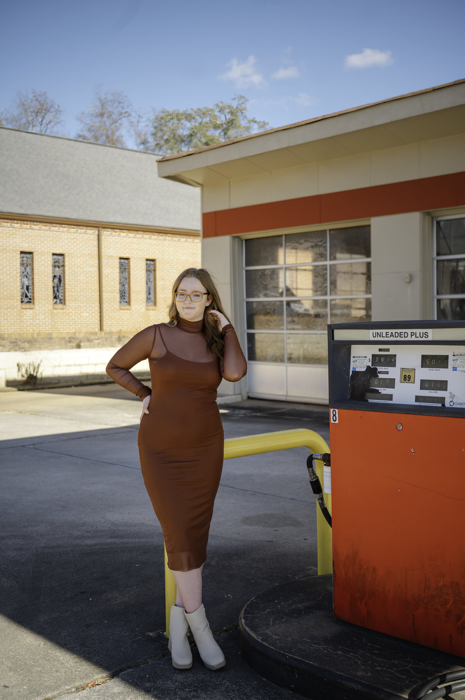 High school senior models for the Peachy Keen Boutique in downtown Monroe, GA