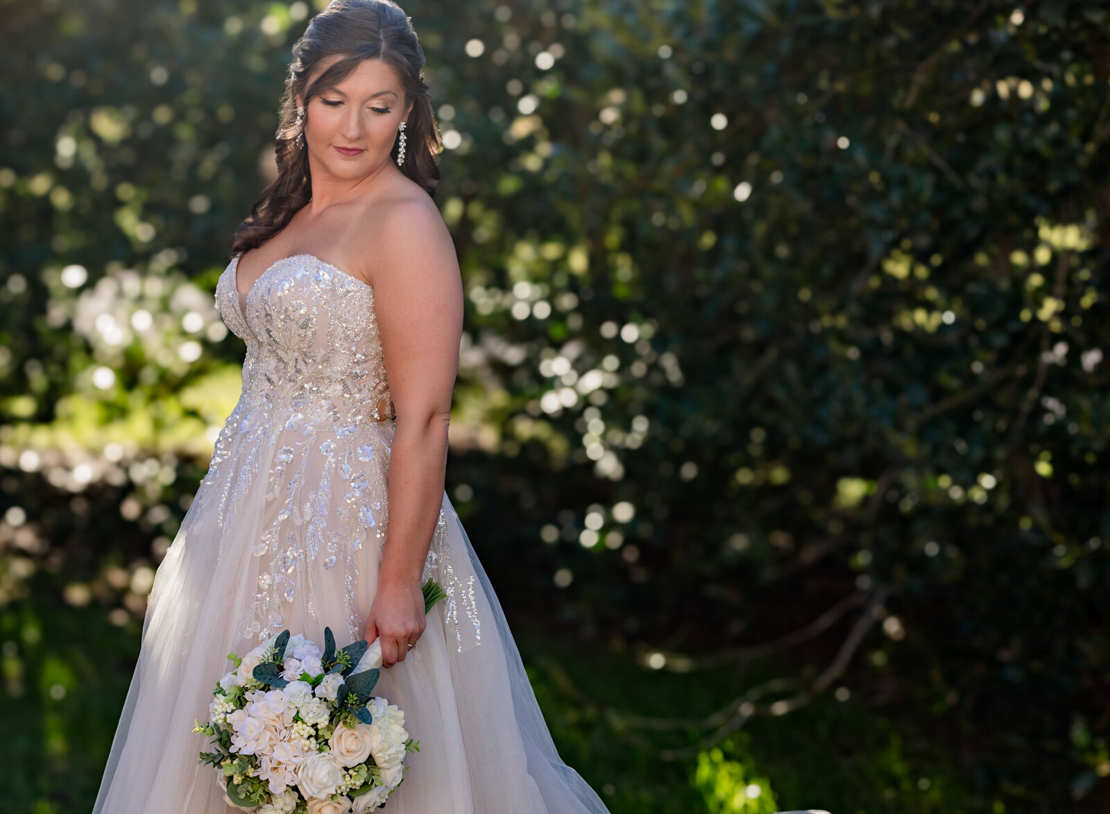 bride in dreamy light