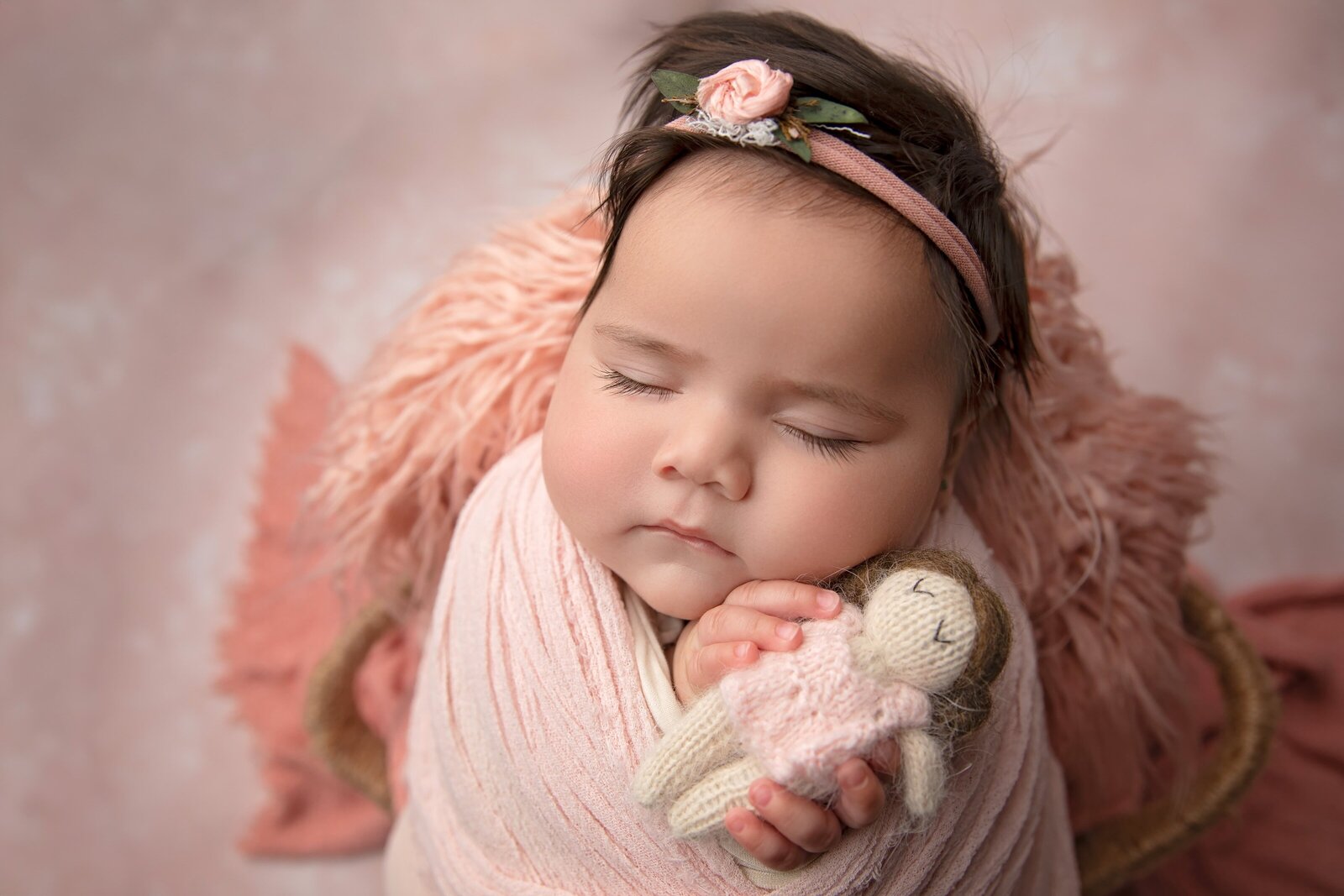Timeless Studio Newborn Portraits of a Baby Girl | Phoenix Newborn Photographer