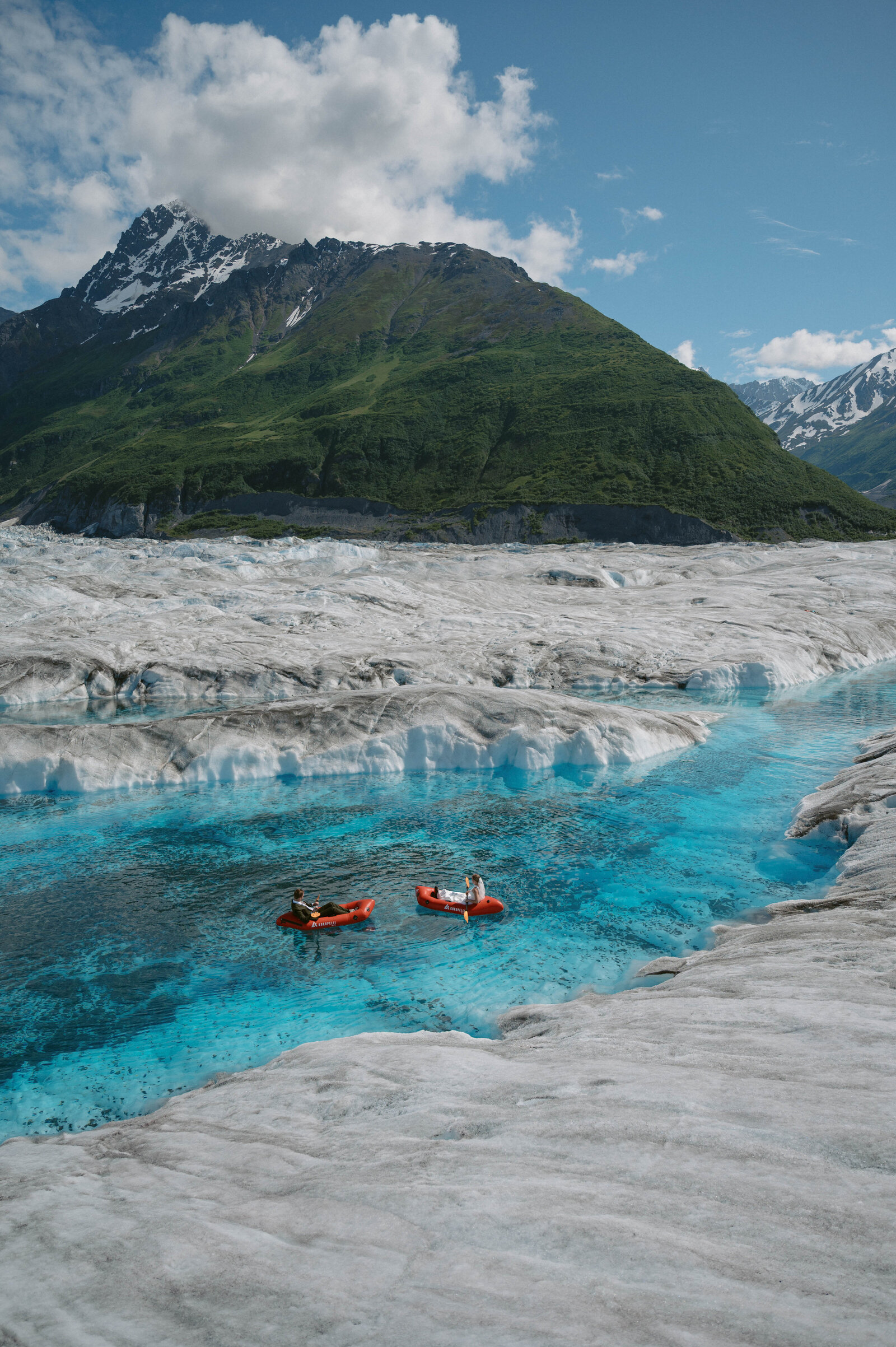 Alaska Glacier Raft Elopement