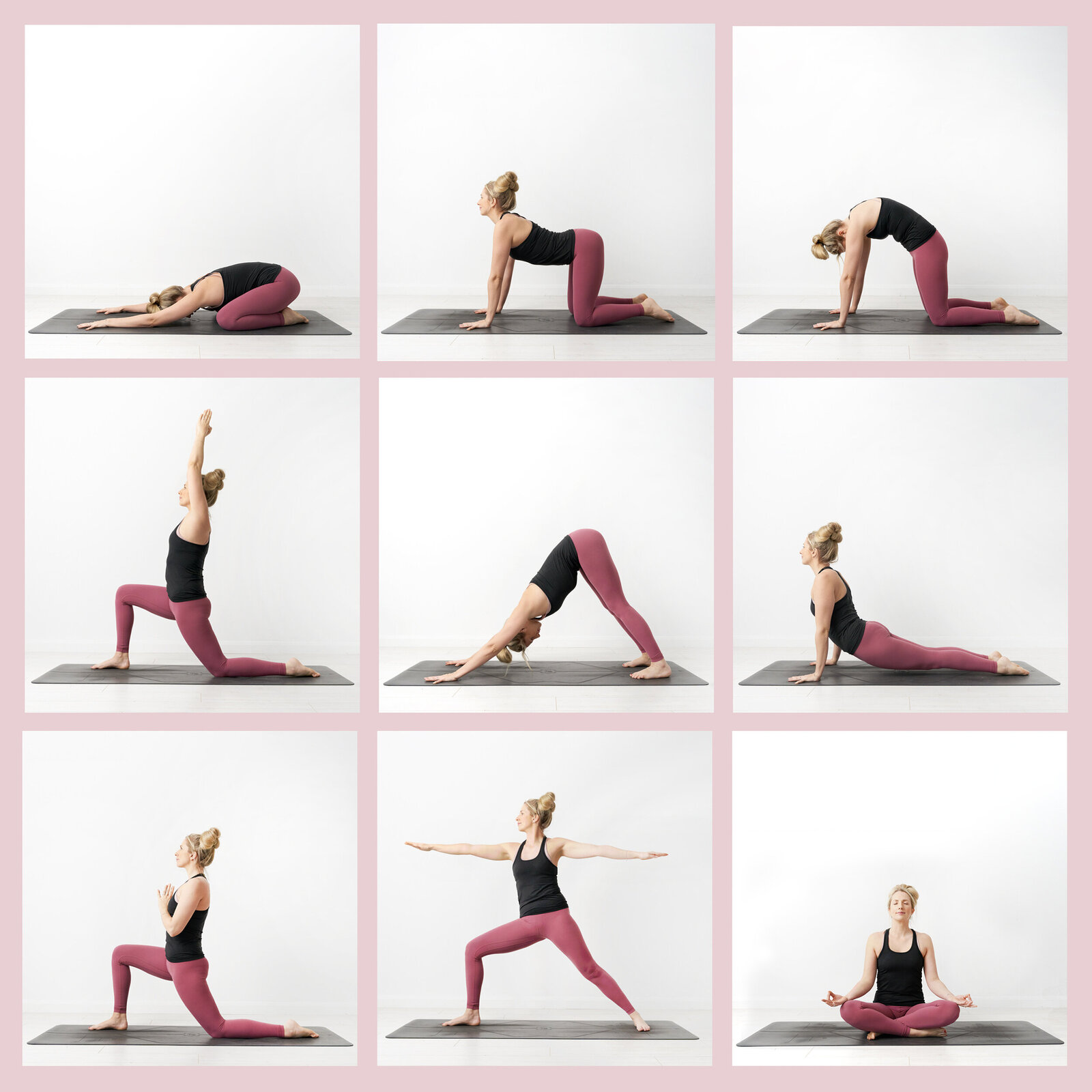 Pink Flow Grid SQ-best-yoga-dublin